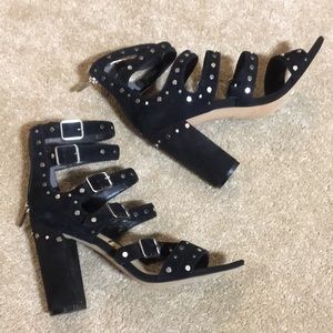 Sam Edelman size 10 New- Black suede high heel sandals.
